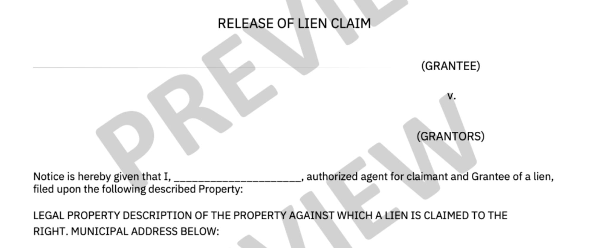 Washington State Mechanic’s Lien Release Form - Free Download